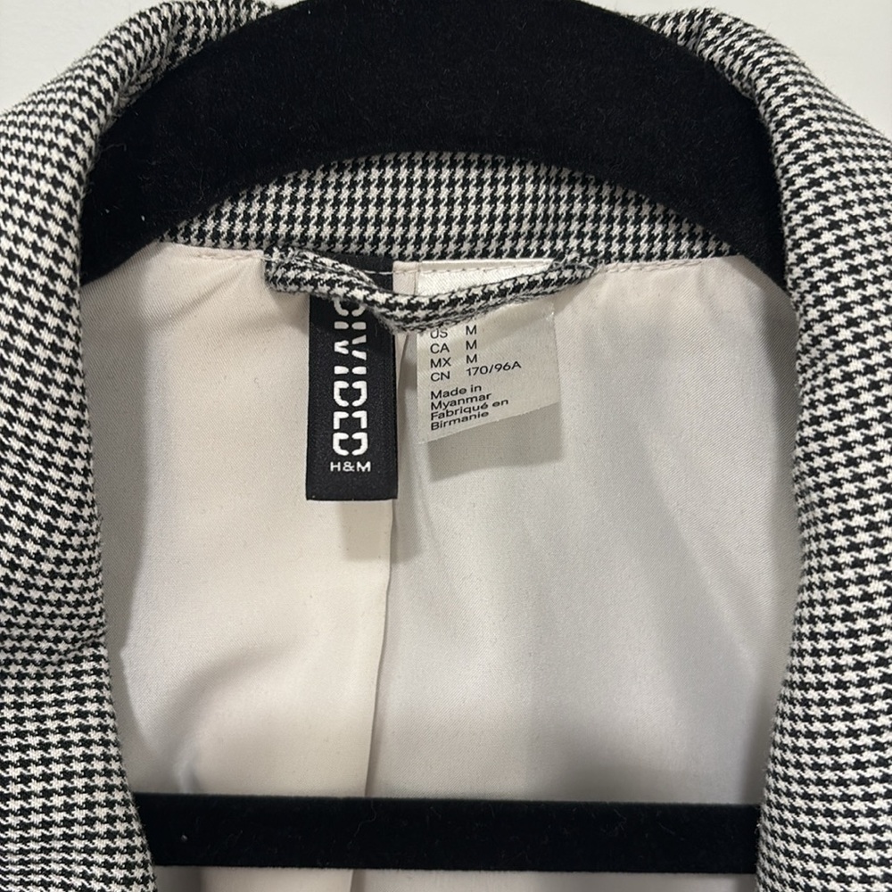 Women's Oversized Houndstooth Blazer - image 6